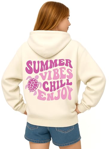 Tstars Summer Vibes Graphic Hoodie for Women & Teen Girls