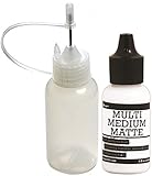 Multi Medium Matte (0.5 oz) and Precision Tip Glue Applicator Bottle Bundle (Set of 2)