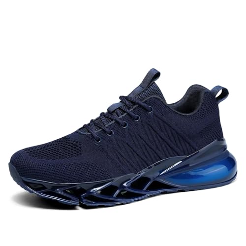 Mens Air Cushion Fashion Sneakers Breathable Blade Running Walking Shoes Comfortable Non Slip Work Sport Fitness Athletic Tennis Shoes2