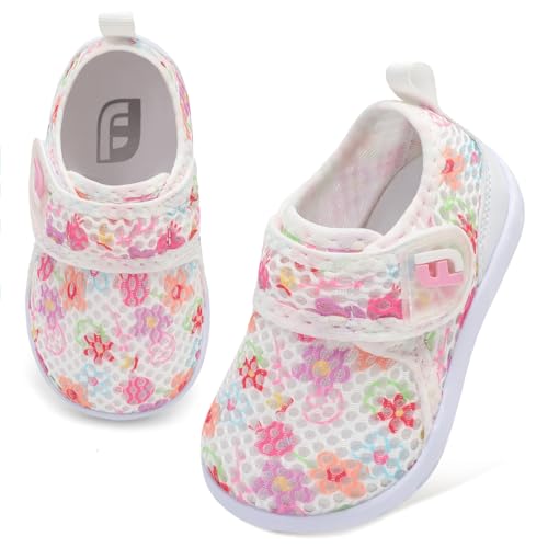 JOINFREE Baby Boys Girls Water Sports Shoes Barefoot Kids Aqua Beach Sandals Sneakers Beach Swim Pool Shoes Barefoot Walking Shoe Flower 12-18 Months Infant