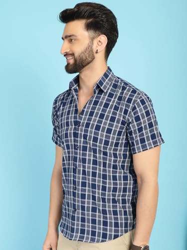Image of Indian Needle Men's Checkered Regular Fit Shirts