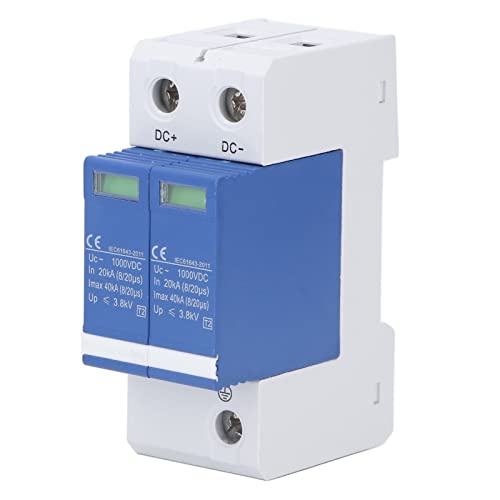 Surge Protection Device 2P Home Surge Protector Power Arrester Surge Protector Ultimate Surge Protection for Photovoltaic System 1000VDC