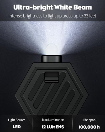 Uniclife UNICLIFE-3070 5 Pack Led Keychain Flashlight Mini Led Keychain Light 12 Lumen Portable Ultra Bright Battery Powered Key Ring Torch thumb #1