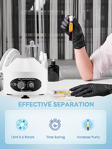 Mxmoonant Centrifuge Machine Benchtop Electric Centrifuges With Timer And Speed Control For Lab School Scientific Research 20Mlx6 Rotors (110V Us Plug) (800-1) #TOP1