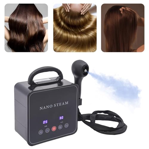 SUZLAZYR Vaporizador de Cabello Profesional Nano de 1750 W, Procesador de Color de Cabello de pie Vaporizador de Cabello Micro Mist con Panel táctil Digital para el Cuidado del Cabello