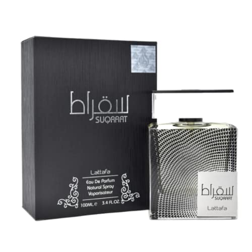 Lattafa Perfumes Suqraat for Men Eau de Parfum Spray, 3.4 Ounce
