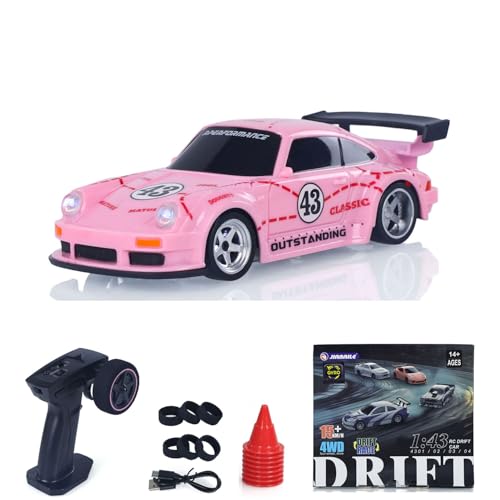 Image of 1 /43 Gyro 2.4G Radio Control Drift Car Racing Vehicles High Speed 15KM /H 4WD Mini Car Battery Lights RTR Hobby Grade Model for Birthday for Ages 14+