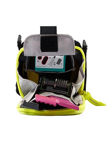 VAUDE Satteltasche Race Light L Luminum, sehr leicht mit Klett-Befestigung, mit reflektierendem Hauptmaterial, Bright Green, Einheitsgröße