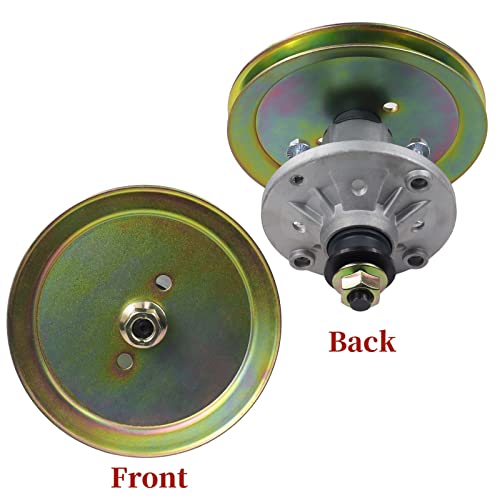 Gelaska Gy21098 Spindle Assembly With Gx20367 Pulley Replace John Deere Gy21098 Spindle, John Deere Auc15811 Spindle, Gy20454, Gy20962, Gx20367, Uc23728 For John Deere 102, 105, 115, 125, 135 Tractors #TOP4