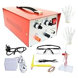 KKYOYRE Jewelry Spot Welder,Spot Welder,Professional Pulse Welding Machine for Gold,K Gold,Silver,Platinum and Steel (Red)