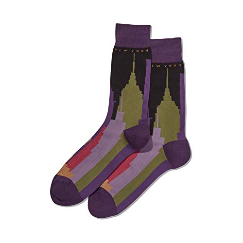 Hot Sox Men's White Label New York Socks (Black)