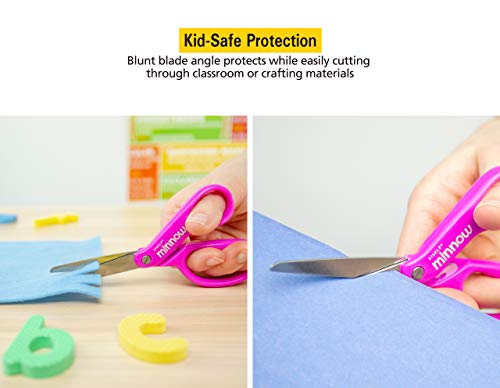 Stanley Minnow 5-Inch Pointed Tip Kids Scissors, Pink (Sci5Pt-Pink) #TOP5