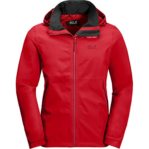 Jack Wolfskin Herren Herren Hardshelljacke Evandale Jacke, Peak red, M,...