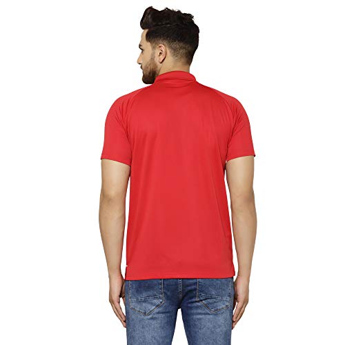 Image of EPPE Men's Polo Neck Solid Slim Fit Activewear Half Sleeve Dryfit Micro Polyester Sportswear | Casual wear T-Shirt