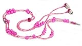 handcandy HF001NP The BETTY LadyBuds Stereo Headphone Necklace, Hot Pink