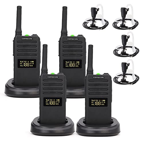 Two Way Radio- CONNECOM Digital & Analog Compatible Radios Business Long Range Walkie talkies Suitable for Shop, Hotel, Warehouse, Restaurant, Chain Etc Two-Way Wireless GD700 4 Pack