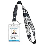 ID Badge Holder with 1 Clear ID Window and a Detachable Neck Lanyard,Holder Lanyard for Key Chain...