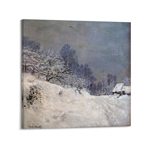 Claude Monet tableau hivernal évadez-vous avec cette décoration murale de 60x60 cm