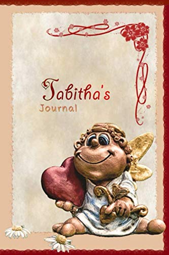 Tabitha's Journal: Pretty Personalised Name Journal Notebook Gift For Women and Girls with the theme of Love (Valentines Day Cupid Angel), flip through the pages to see beating heart animation
