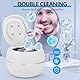 Ultraschallreinigungsgerät für Zahnersatz, 42000HZ 180ml Ultraschall-UV-Reinigungsgerät, 30W Ultrasonic Cleaner für Zahnprothesen, Aligner, Retainer und Mundschutz (Weiß)