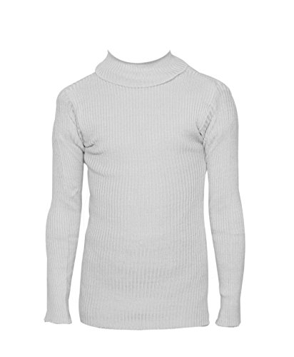 Image of IndiWeaves Girls Wollen Warm High Neck Full Sleeves T-Shirt /Inner /Skivvy for Winter (Pack of 2) White /Gray 2-3 Years 10110-1213-IW-P2-20