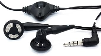 Net10/Tracfone/StraightTalk LG Rebel LTE Compatible Headset OEM 3.5mm Handsfree Earphones Dual Earbuds Headphones w Mic Stereo Wired [Black]