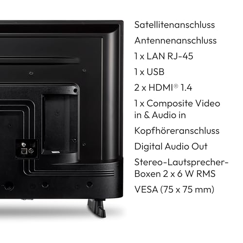 MEDION P13251 (MD 29231) 80 cm (32 Zoll) Full HD Fernseher (Smart-TV, HDR, Netflix, Prime Video, PVR, Bluetooth, Triple Tuner Receiver) – Bild 4