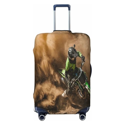 Motocross Dirt Bike Luggage Cover for Suitcase, Suitcase Cover Protector Fit 29-32 Inch Luggage Travel Accessories, XL