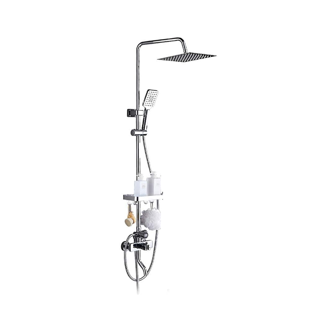 Système de douche thermostatique pour salle de bain familiale avec mitigeur de baignoire mural