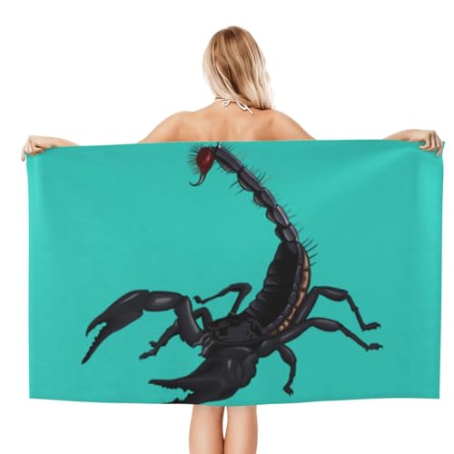 Serviette de bain microfibre scorpion douce pour piscine, voyage et plage - 3