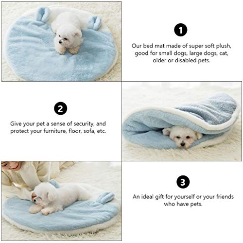 ULTECHNOVO Caixa de Pelúcia Almofada Almofada Respirável Cama para Cães Gatos Filhote de Cachorro Be