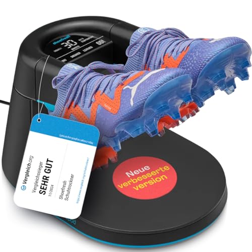 Shoefresh Schuherfrischer & Schuhtrockner elektrisch - Stiefeltrockner - Skischuhtrockner - Schuhdesinfektion - Handschuhtrockner - Schuhwärmer - Schuhtrockner Opod (Schwarz)