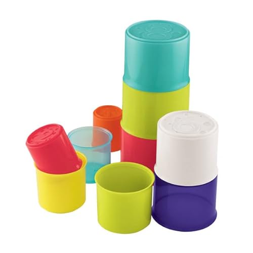 Early Learning Centre Stacking Cups, Sensory, Problem-Solving And Hand-Eye Coordination Baby Toy, 10 Colorful Cups With Numbers, Amazon Exclusive, By Just Play #TOP2