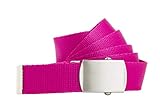 Cinturón de hebilla automática, correa de tela, corto
