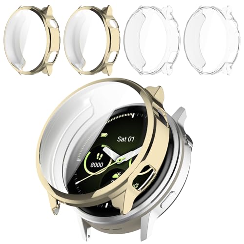 Kimiyaki 4 Pack for Garmin Venu 4 41mm Screen Protector Case Soft TPU Bumper Full Coverage Protective Accessories