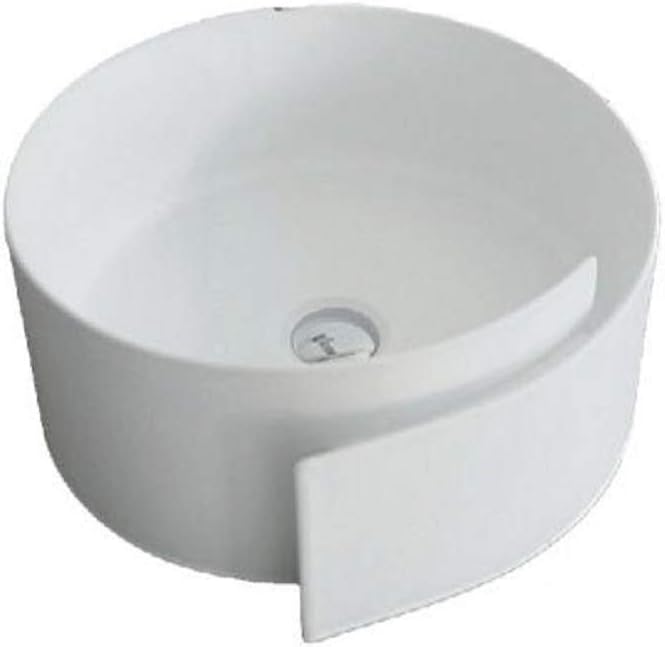 Roll Washbasins 44 bench washbasin with center drain in ceramic RL44L