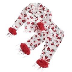 Feather Trim Strawberry White