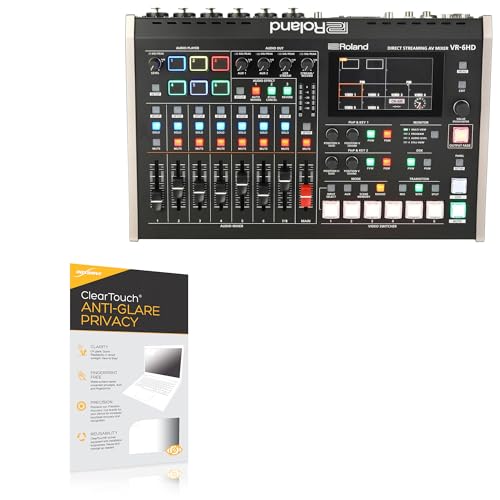 BoxWave Screen Protector Compatible with Roland VR-6HD - ClearTouch Anti-Glare Privacy (2-Pack), Privacy Screen Protector Flexible Film Anti-Glare