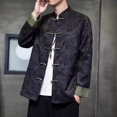 Tang Suit Men Jacket Chinese Hanfu Traditional Tang Suit for Men Kung Fu Shirt Uniform Long Sleeved Tops2