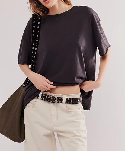 NUFIWI Women Y2K Short Sleeve Butterfly Tops Overzied Patchwork Cutout Back Tshirts Preppy Backless See Through Kawaii Shirts2