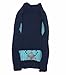 Blue Argyle Cable Knit Turtleneck Dog Sweater Knitwear Cold Weather Outfit Large (L) Back Length 16