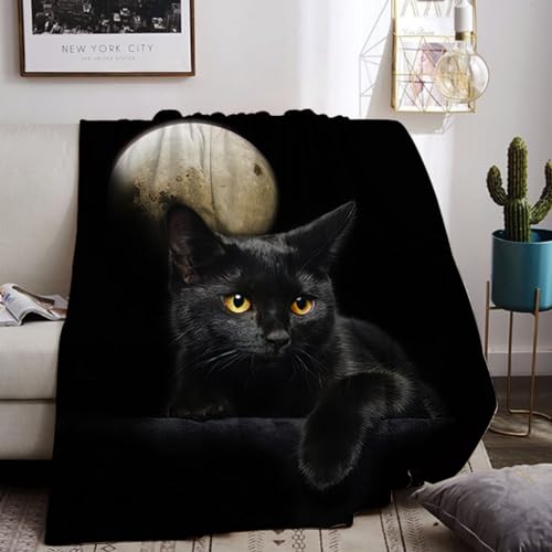 UGZDEA Couverture de canapé de Chat 130x150cm, Couverture de canapé Chaude et Douce pour Filles en Microfibre, garçons, Adultes, couvertura de canape de...