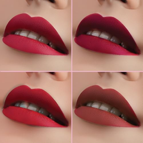 Image of Blue Heaven Get Matte Lip Tower 4-in-1 Stackable Lipstick Combo Set | Moisturizing & Lightweight | Smooth Matte Finish |Intense Color Payoff| Easy to Carry, 6gm