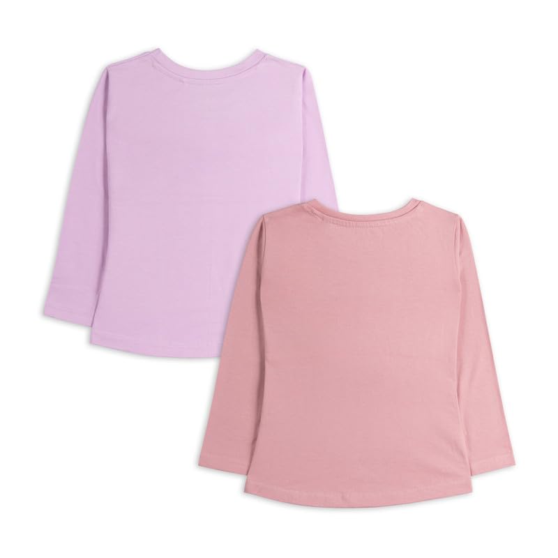 Image of Real Basics Girls Regular Fit Full Sleeves Tshirt (Pack of 2)