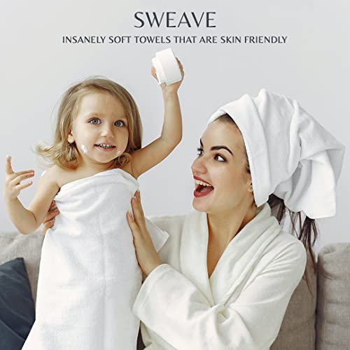 100% Egyptian Cotton Bath Towels Set 27" X 49" - Pack Of 2, 600 Gsm Large, Fluffy, Plush Luxury Bathroom Towels - Quick Dry And More Absorbent Than Turkish Cotton Towels - Grey #TOP6