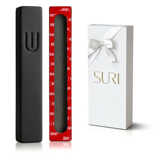 Image of SURI Mezuzah for Door with Scroll - 6 Inch Modern Mezuzah Case with Non Kosher Scroll Included, Fits up to 5 inch Scroll, Easy Adhesive Installation, Gift Box Included