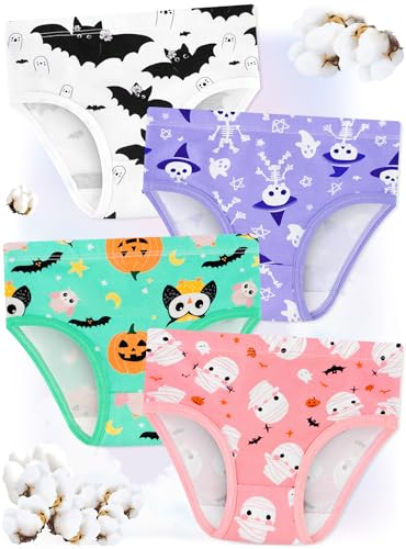 Girls' Underwear,Soft Cotton Tagless Panties for Toddlers' & Little Kids' Comfort,Breathable Briefs,8-Pack2