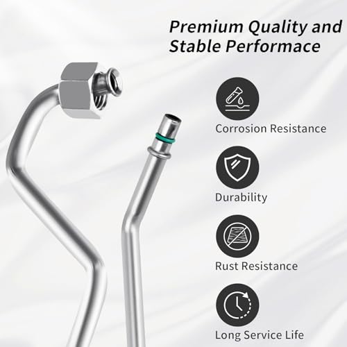 MuHize Power Steering Line Kit - Direct Fit for Chevrolet Escalade/GMC Yukon 2007-2014 | Aluminum Rack & Pinion Transfer Lines Replace #15254059, 15254058 | Leak-Proof OEM Design by MuHize - Image 2