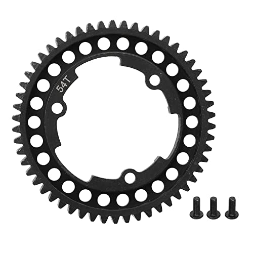 lvifloae Hardened Steel Spur Gear,54T Main Spur Gear Harden Steel RC Replacment Main Gear for Traxxas for E Revo2.0 MAXX RC Car
