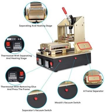 YOUYUE IMAX 5 in 1 LCD Screen Separator Removal Machine+Glue Frame Remover+Preheater+Frame Laminator for iPhone 4 5 6 6Plus Samsung S3 4 5 6 Note 2 3 4 Repair.